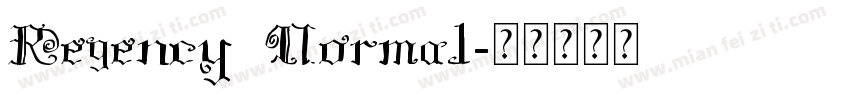 Regency Normal字体转换
